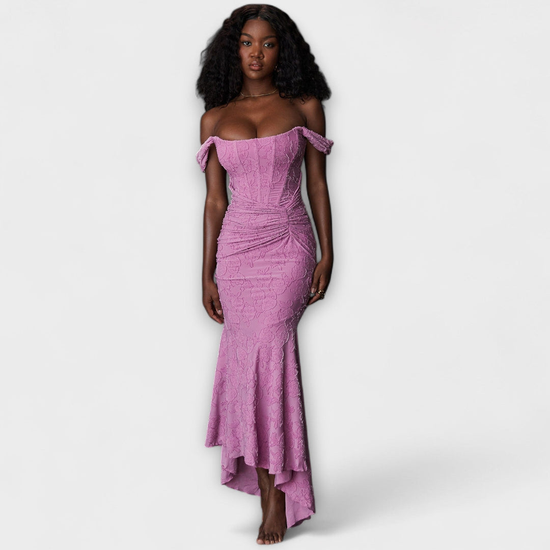 Renske - Robe longue avec corset élégant et raffiné
