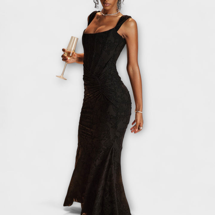 Renske - Robe longue avec corset élégant et raffiné
