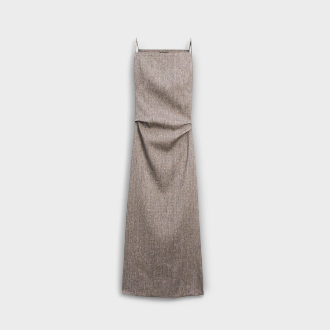 Clara - Robe maxi fluide en mélange de lin