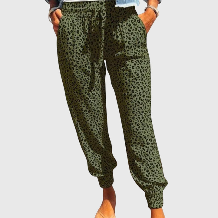Feli - Pantalon léopard à jambes larges