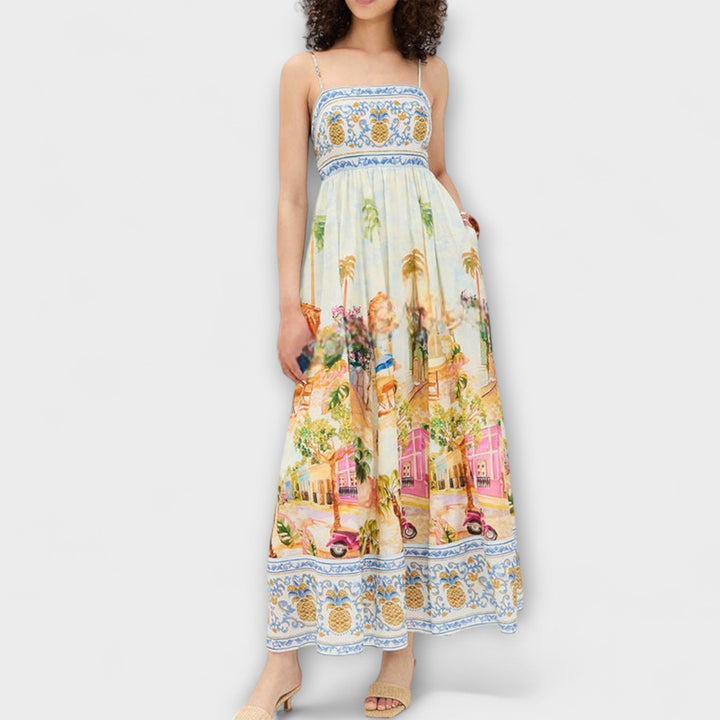 Lumen - Robe maxi multicolore Aracati
