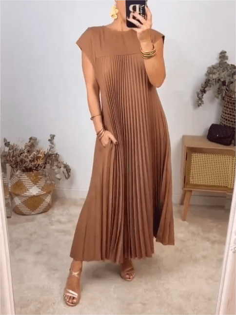Sandra | Robe élégante plissée