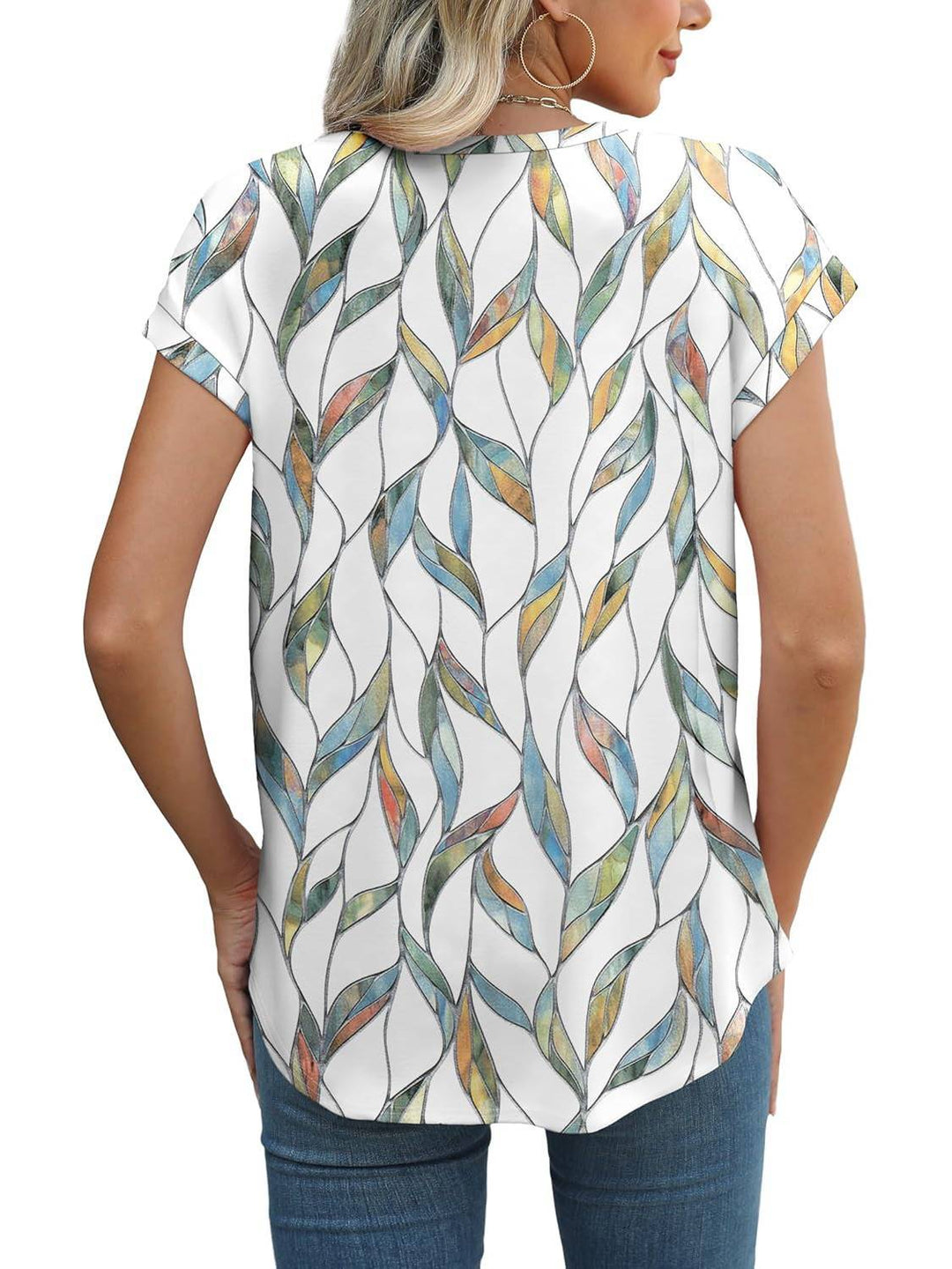 Necie | Chic Printed Blouse