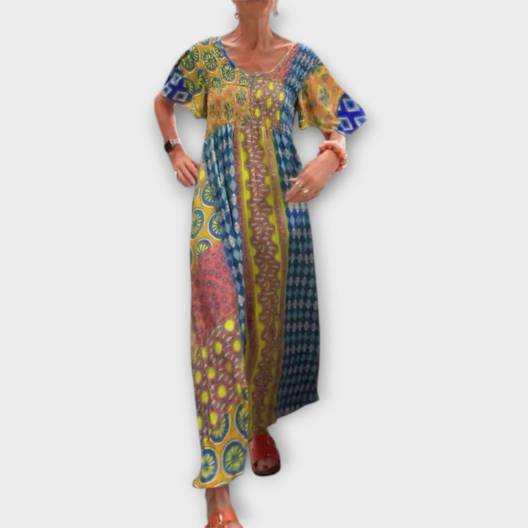 Melania - Robe bohème vibrante