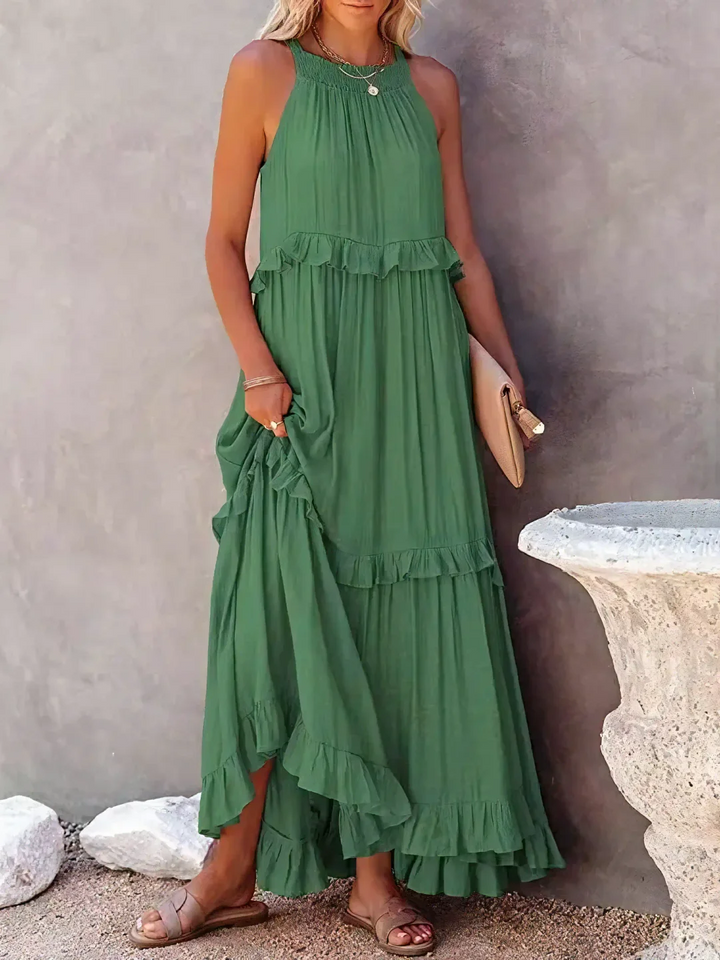 Elsie - Robe maxi à volants