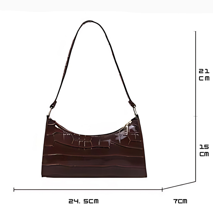 Olivia | Sac en cuir brillant