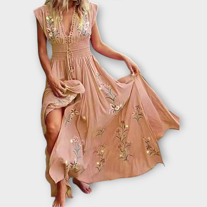 Felizia – Robe bohème avec broderie envoûtante