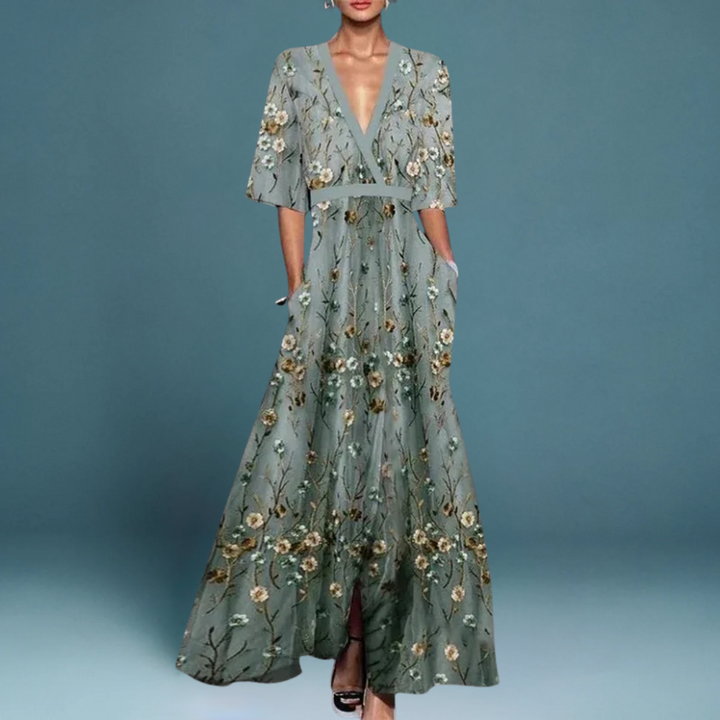 Sofia | Robe maxi fleurie élégante
