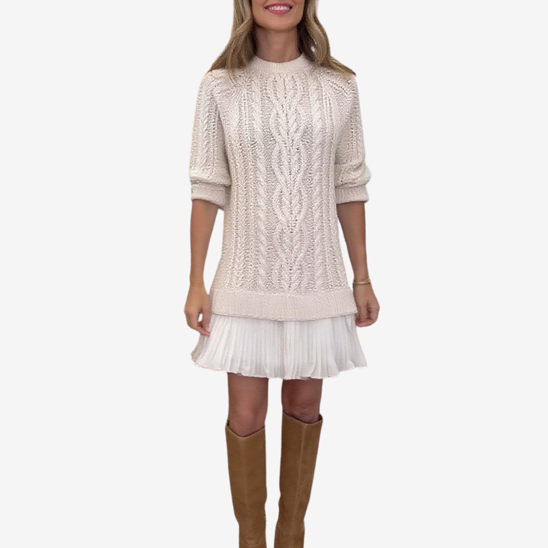 Emma - Robe en jersey tricoté