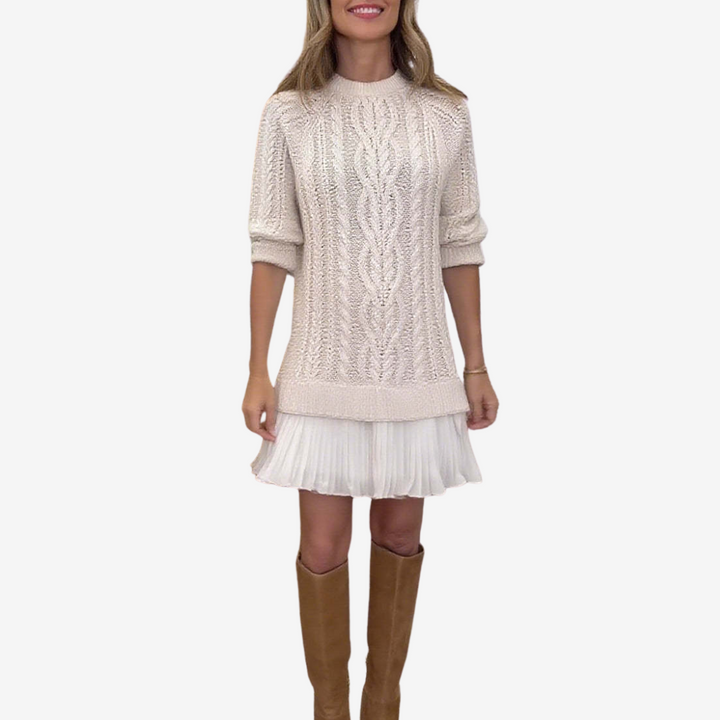 Emma - Robe en jersey tricoté