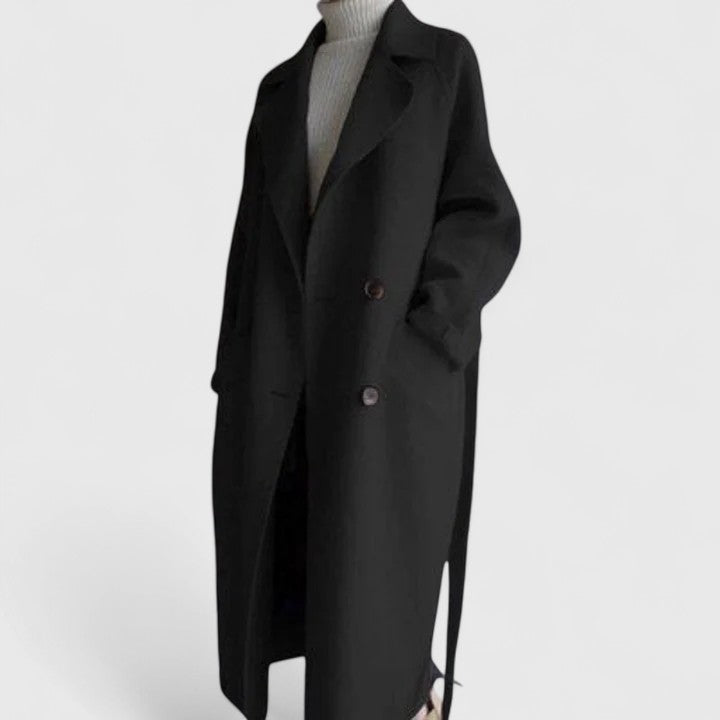 Eulalie | Manteau élégant et intemporel à la coupe minimaliste et à la silhouette épurée