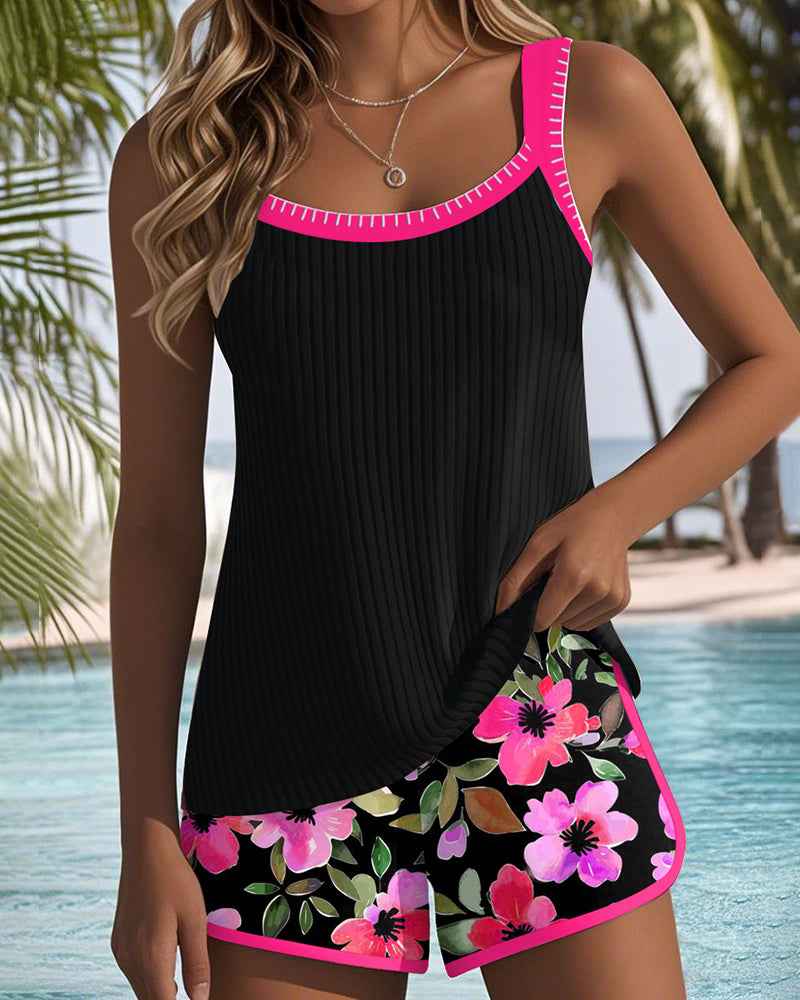 Ensemble tankini élégant deux pièces