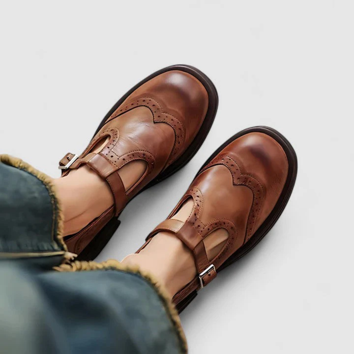 Risla Mary Janes en cuir