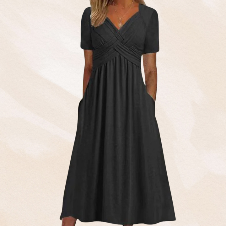 Mirella™ | Robe à col en V stylée
