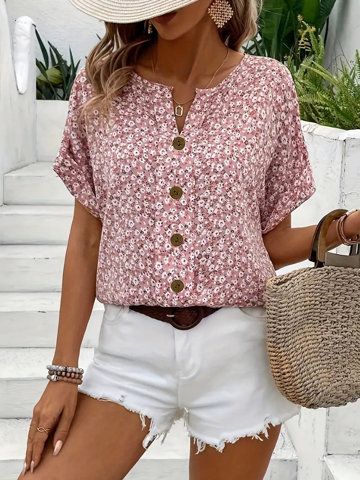 Verna™ | Stylish Floral Print Blouse
