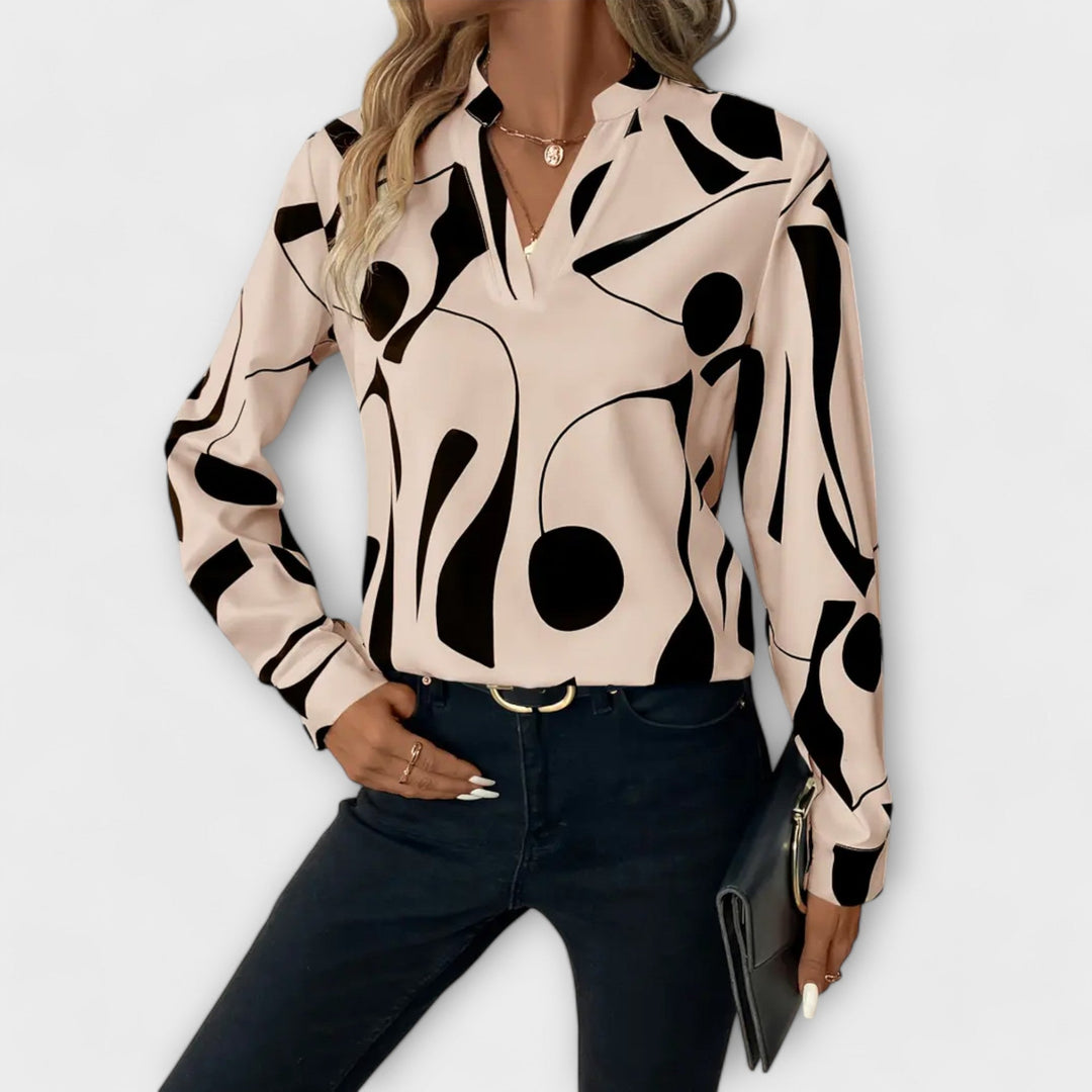 Lara™ Blouse élégante avec design
