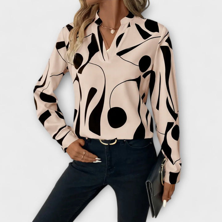 Lara™ Blouse élégante avec design