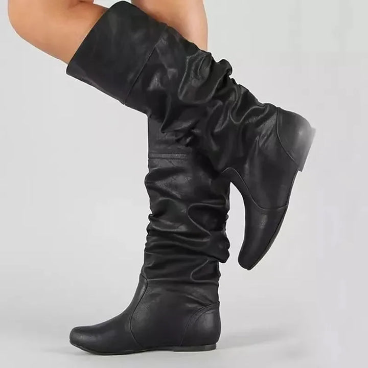 Bianca | Classic Cowboy Mid-Calf Boots with Pointed Toe Detail
