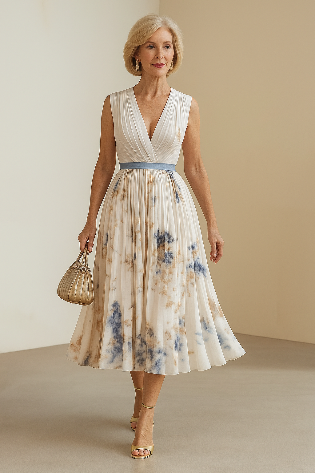 Elara | Robe avec col en V doux