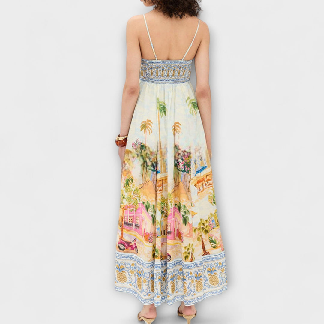 Lumen - Robe maxi multicolore Aracati