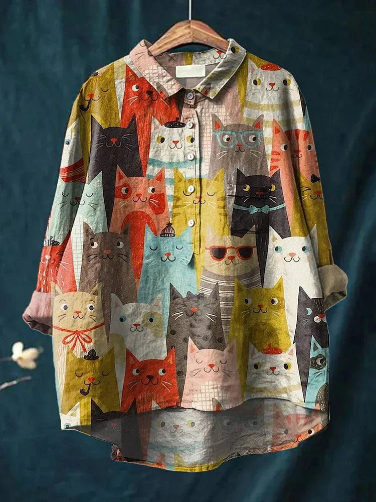 Clarano | Blouse Brooks à imprimé ludique