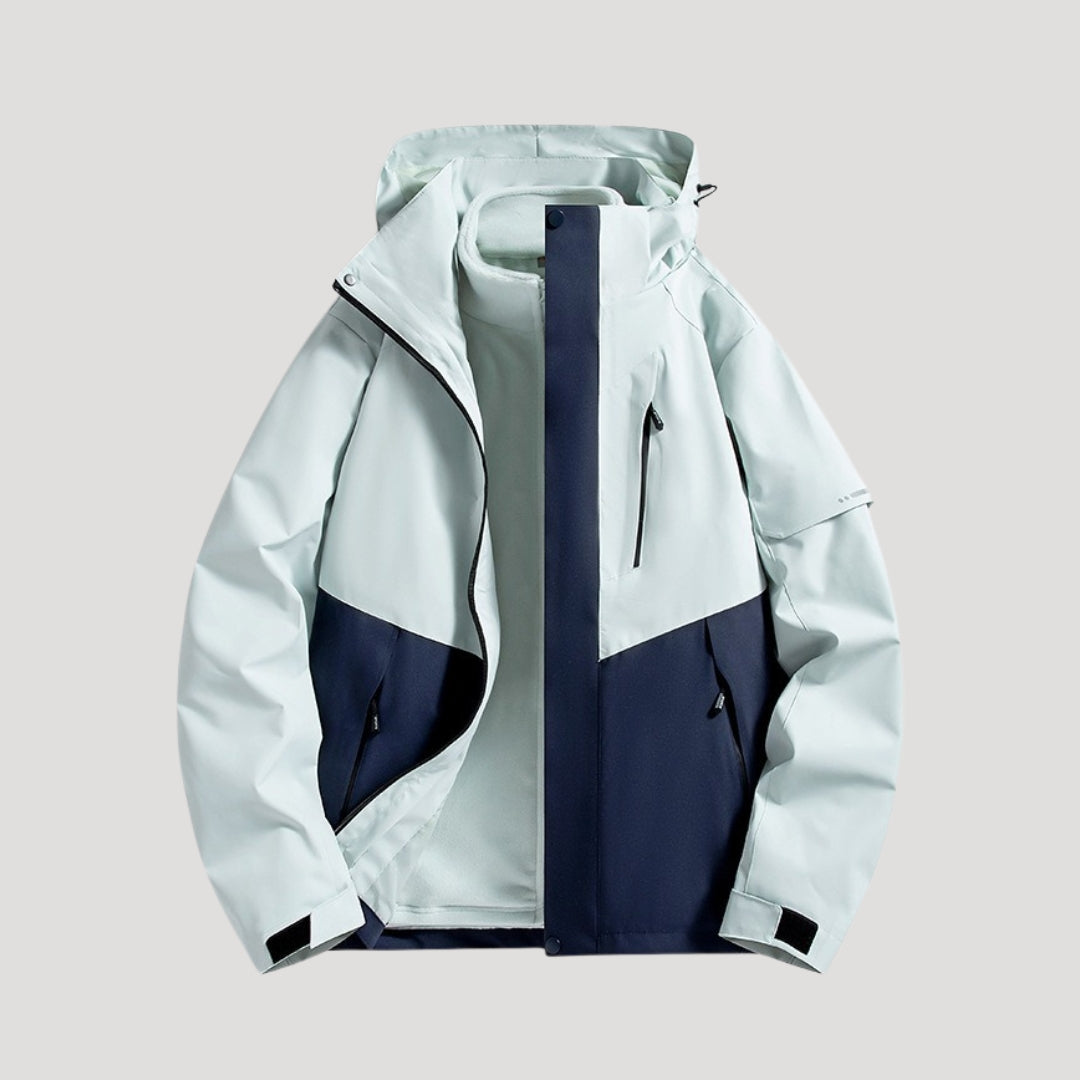 Women's Waterproof Outdoor Hooded Windbreaker Jacket Utility Outerwear