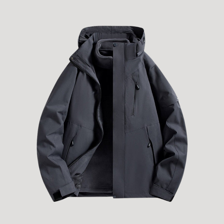 Women's Waterproof Outdoor Hooded Windbreaker Jacket Utility Outerwear
