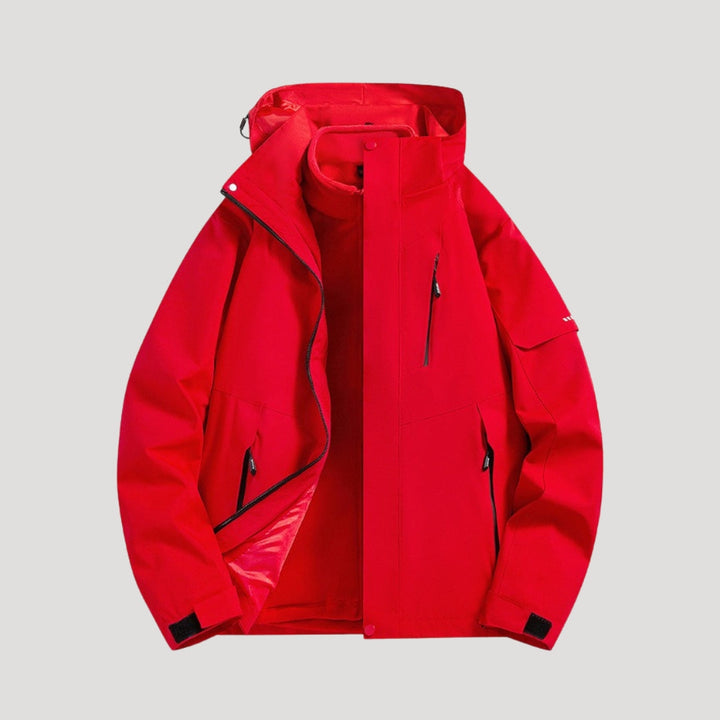 Women's Waterproof Outdoor Hooded Windbreaker Jacket Utility Outerwear