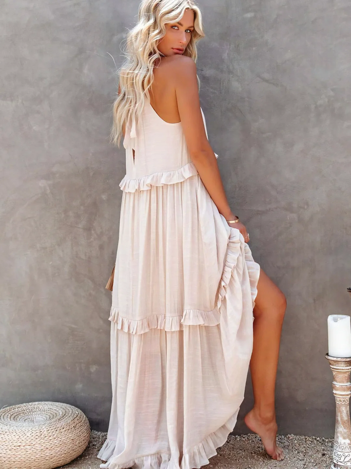 Elsie - Robe maxi à volants