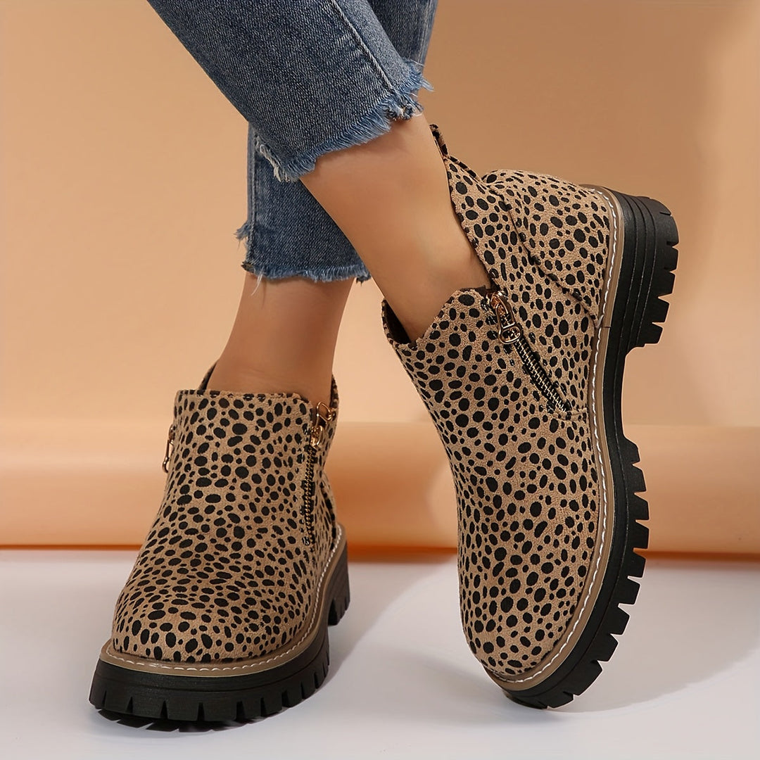 Sable | Reliable Ankle Boots with Non-Slip Grip and Side Zip Entry