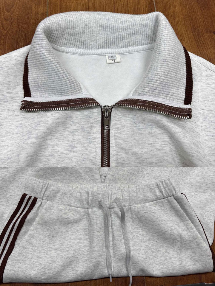 Serena | Set aus lässiger Bluse und weit geschnittenen Hosen mit lockerer Passform und ruhiger Silhouette