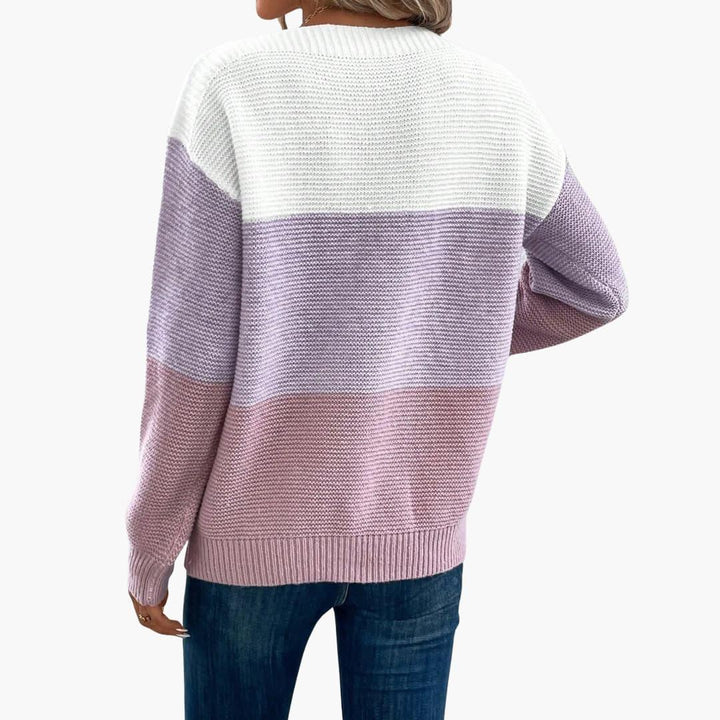 Adele | Relaxed Gradient Sweatshirt with Long Sleeves and Clean Hem