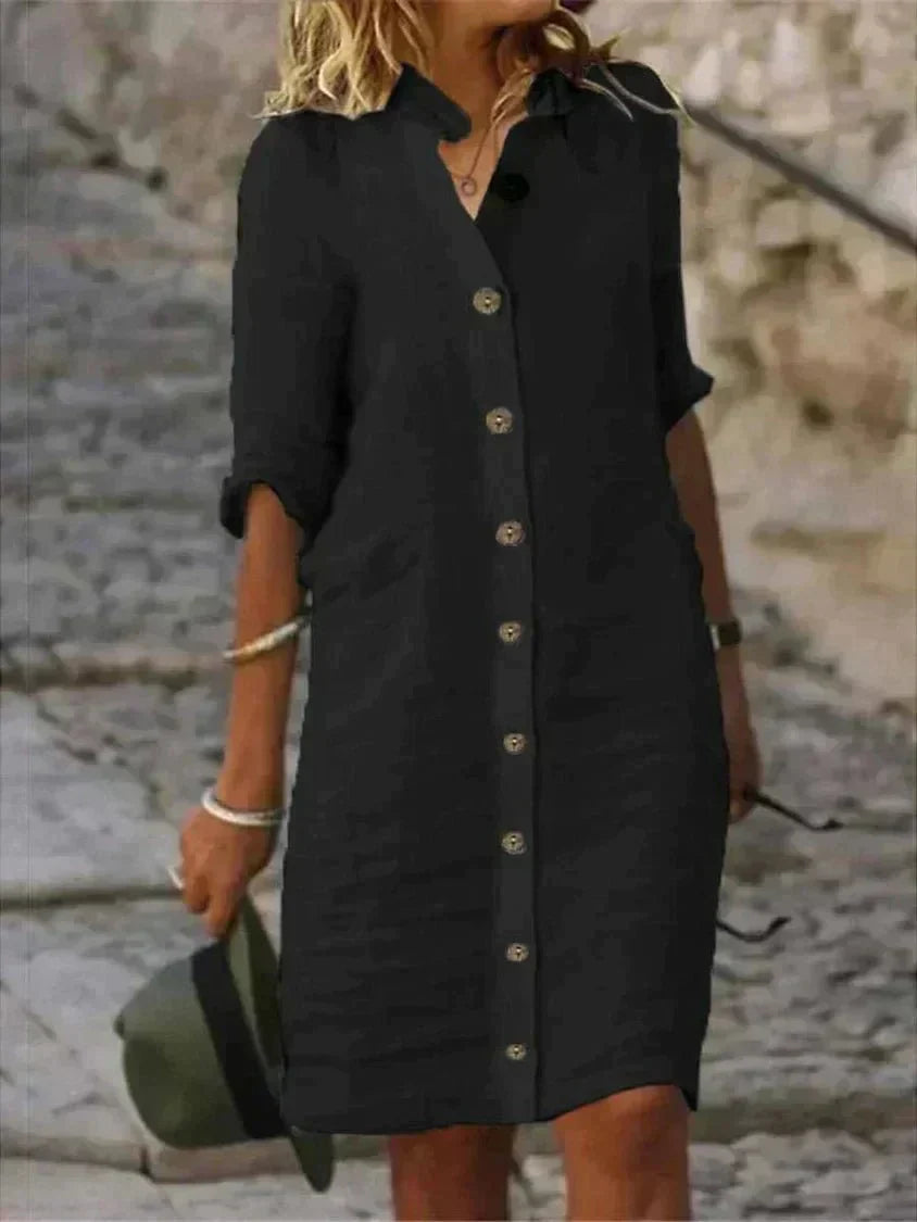 Avera | Robe chemise confortable et légère