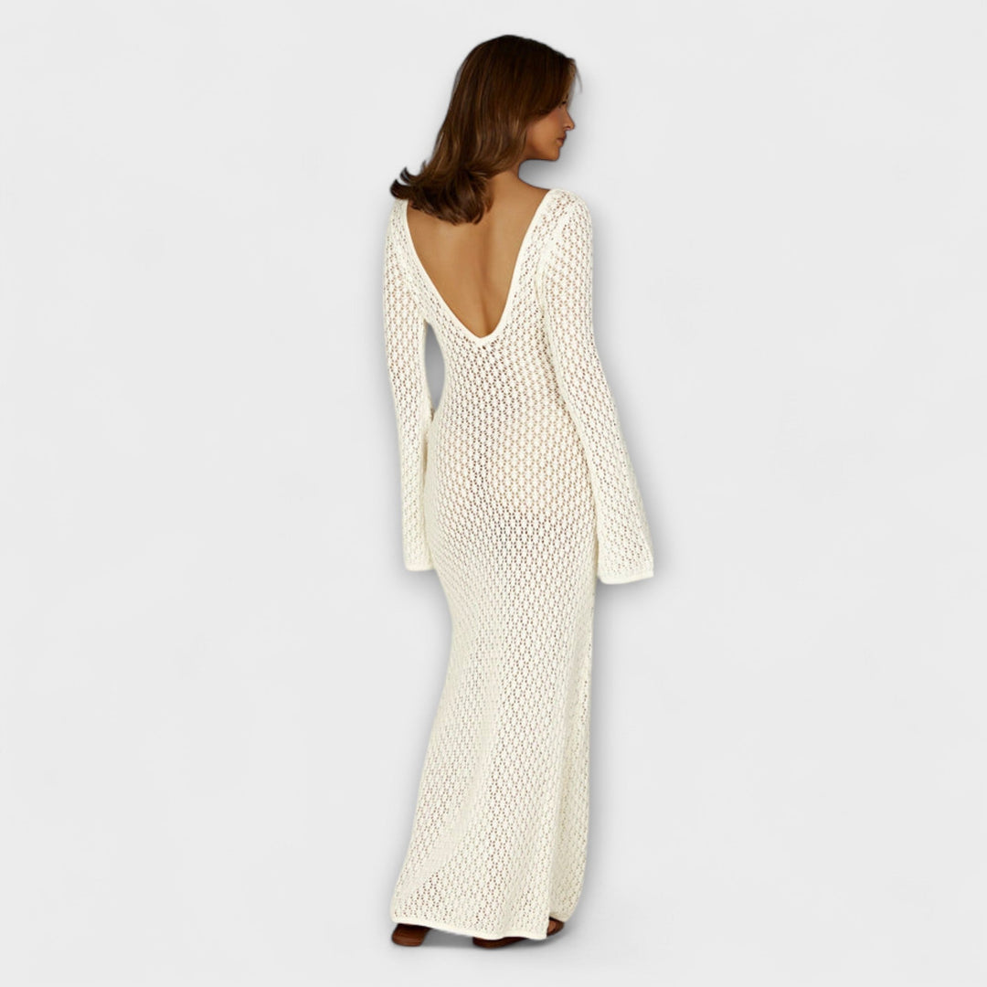 Anne - Robe blanche Luna Beach