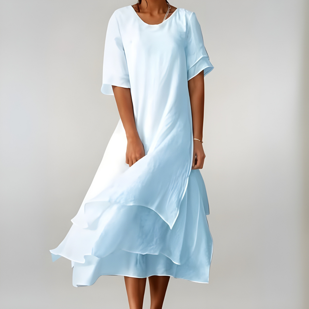 Agnès | Robe longue en coton légère et élégante