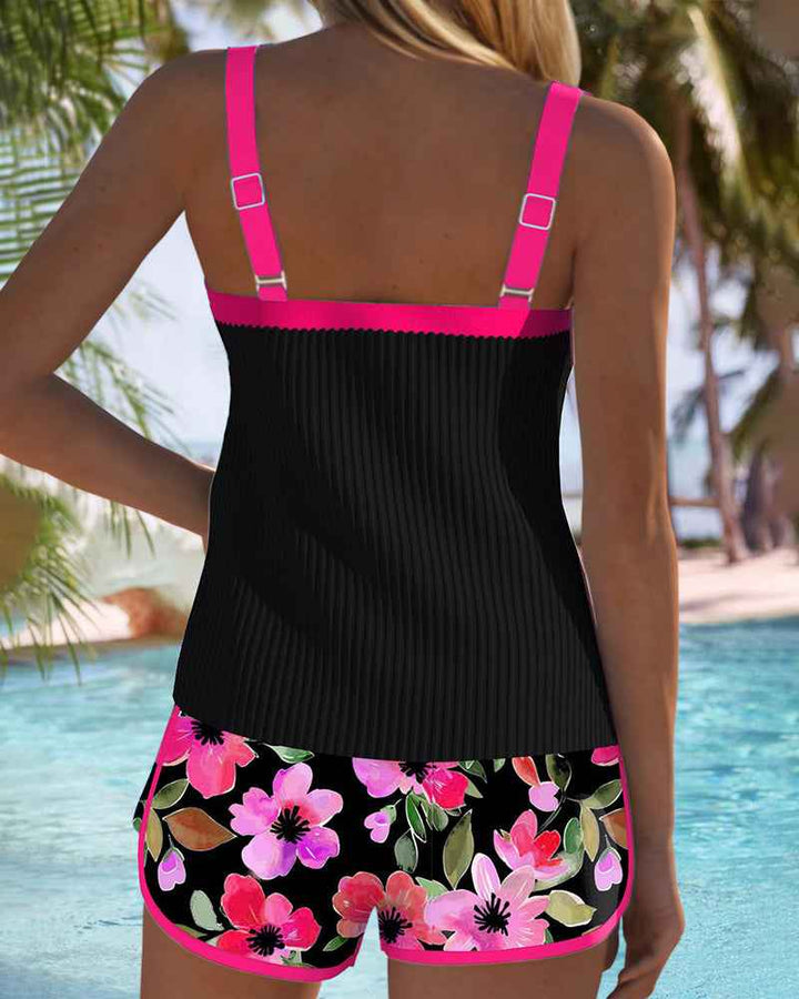 Ensemble tankini élégant deux pièces