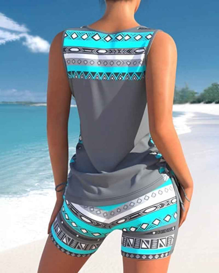Trendy and Figure-Flattering Tankini Swimsuit