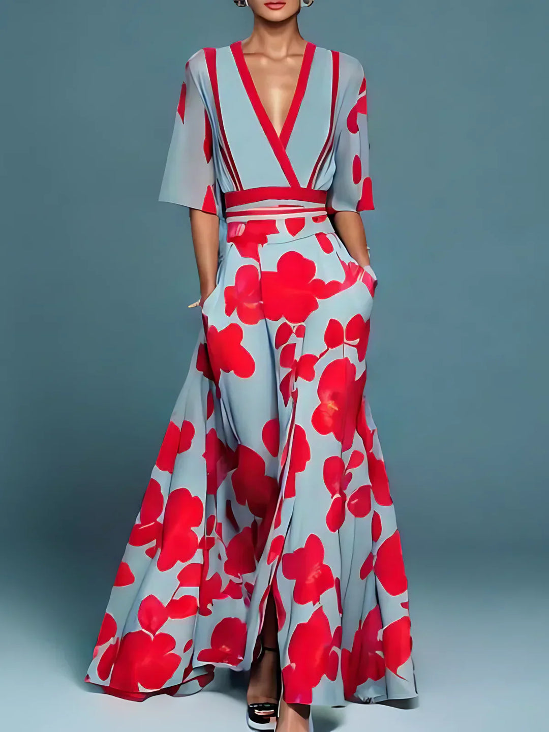 Laure | Robe florale élégante