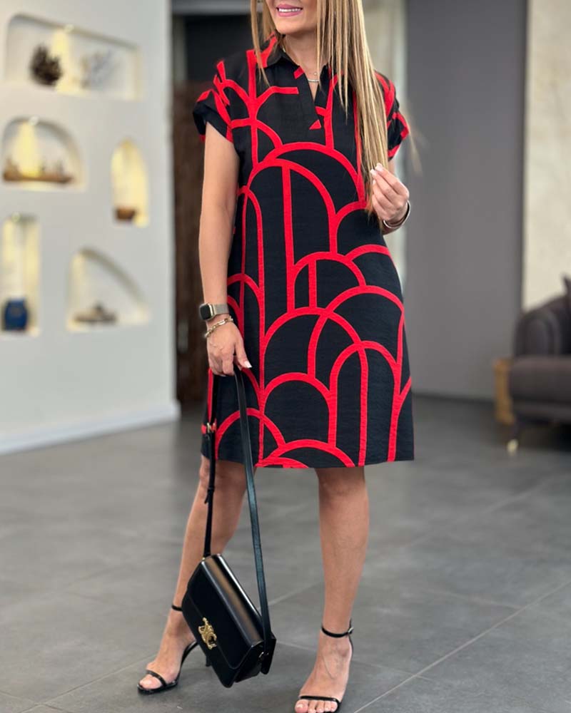 Emy | Robe à imprimé graphique stylée