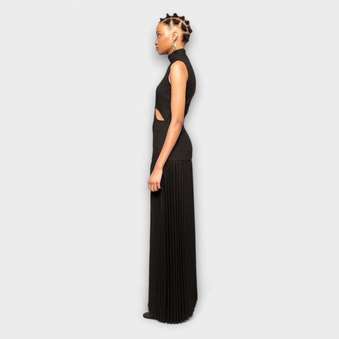 Kristen - Robe maxi plissée avec découpes