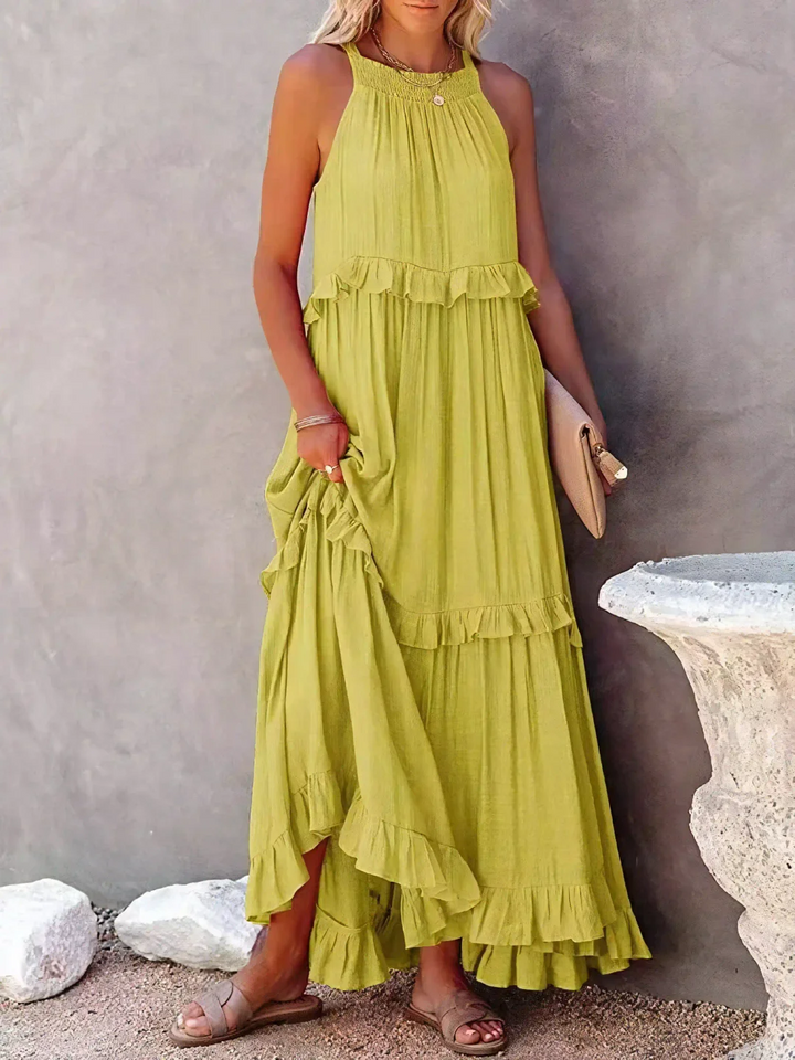 Elsie - Robe maxi à volants