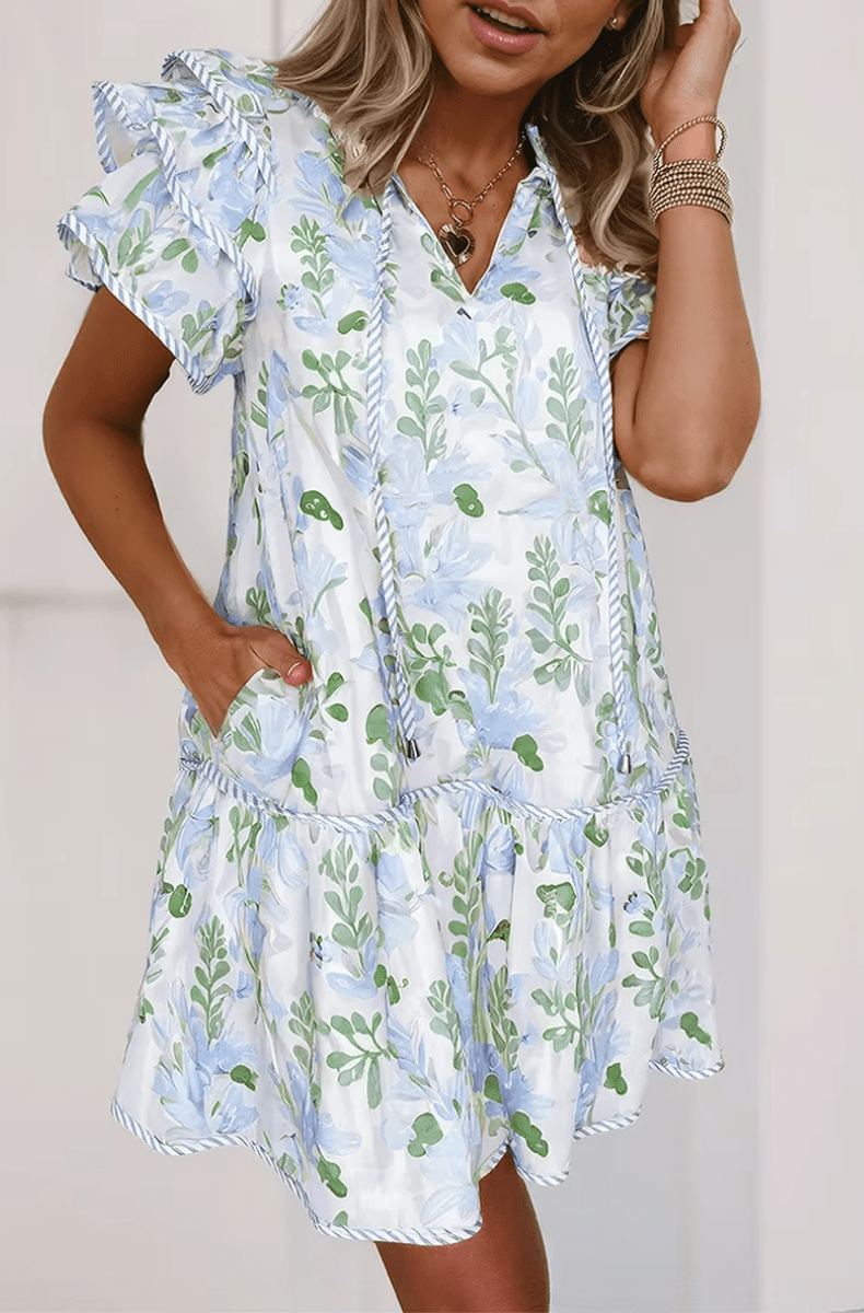 Aura | Mini robe rose poudré