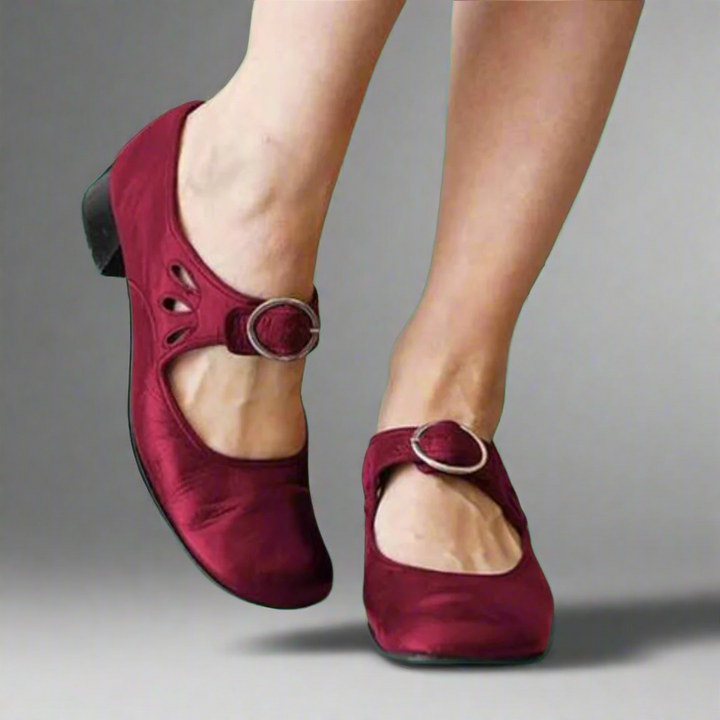 Denisa | Sandales orthopédiques en cuir avec semelle compensée confortable