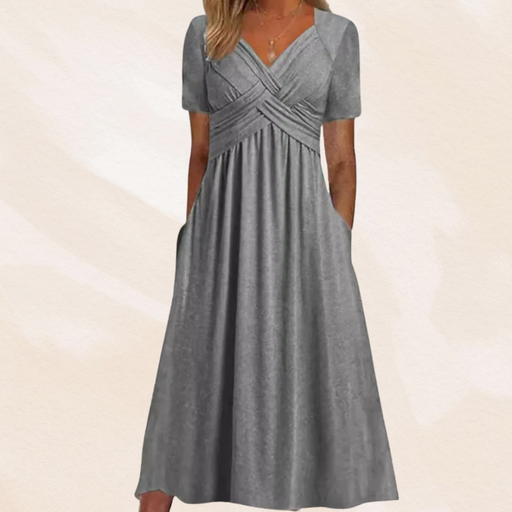 Mirella™ | Robe à col en V stylée