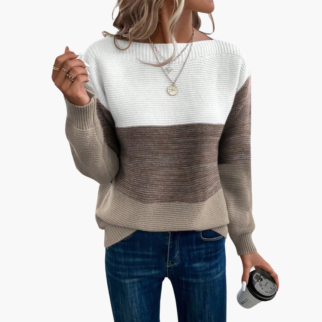 Adele | Relaxed Gradient Sweatshirt with Long Sleeves and Clean Hem