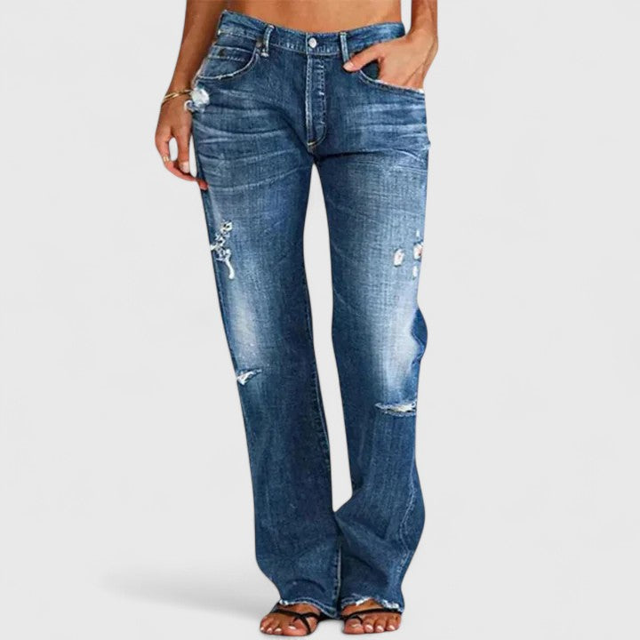 Selah | Modern Wide-Leg Jeans with Relaxed Waist and Flowing Silhouette