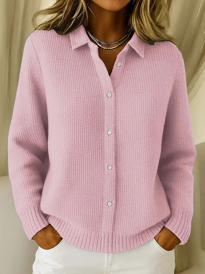 Margot | Gilet en maille raffiné à coupe longue et fermeture boutonnée sur le devant