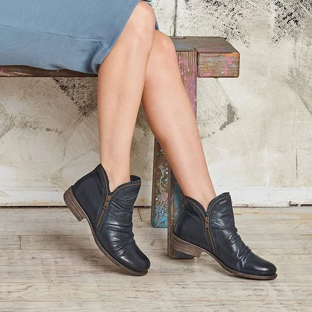 Bottines zippées pour femmes