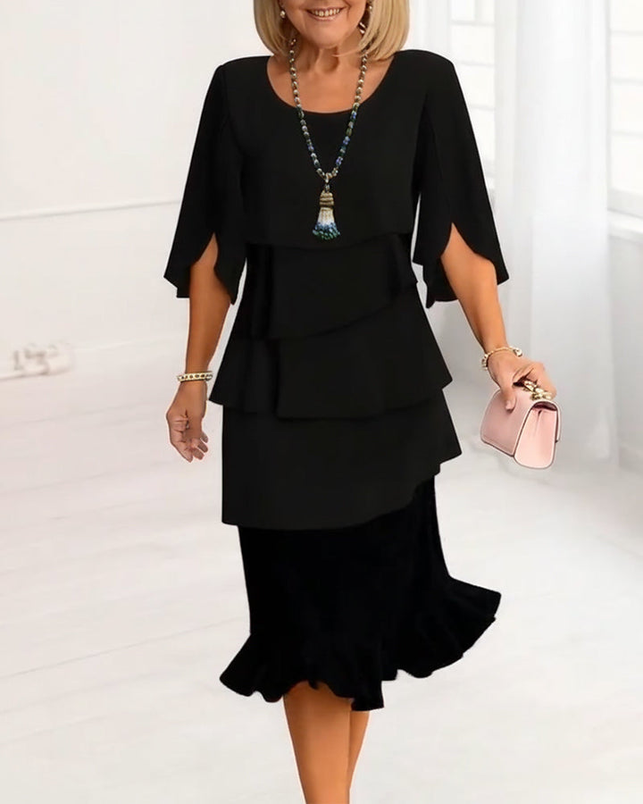 Patricia | Robe élégante et confortable à volants