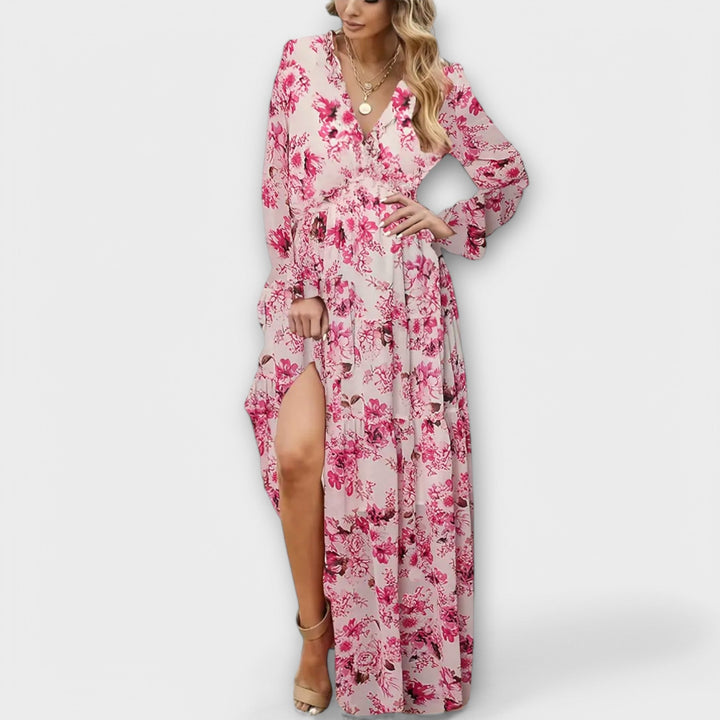Helen | Robe maxi bohème chic